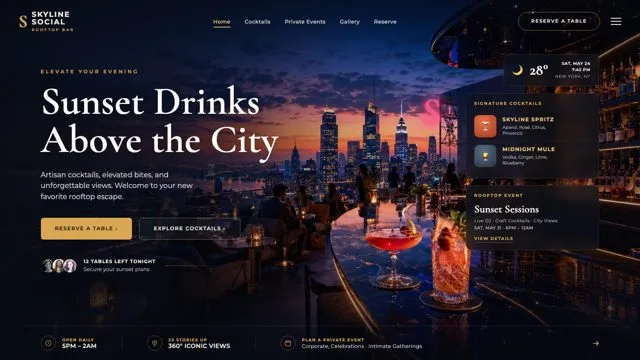 Skyline Social Rooftop Bar