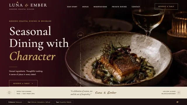 Seasonal Dining with Character