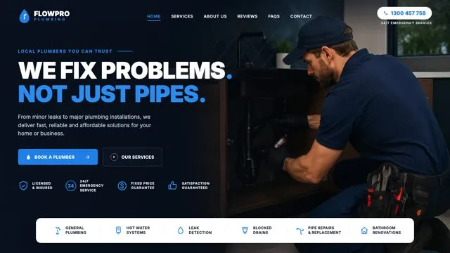 WE FIX PROBLEMS. NOT JUST PIPES.