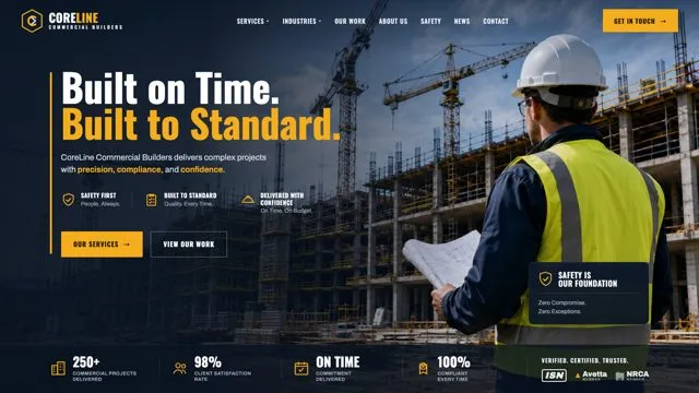 Built on Time. Built to Standard.