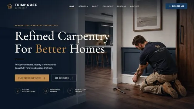 Refined Carpentry For Better Homes