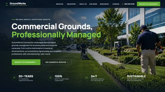 Commercial Grounds, Professionally Managed