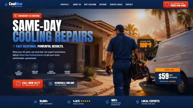 SAME-DAY COOLING REPAIRS