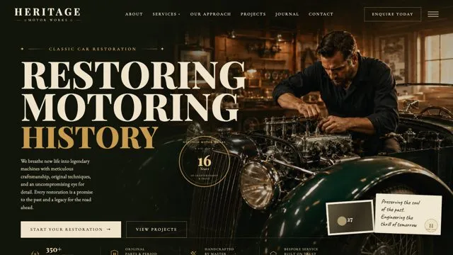 RESTORING MOTORING HISTORY