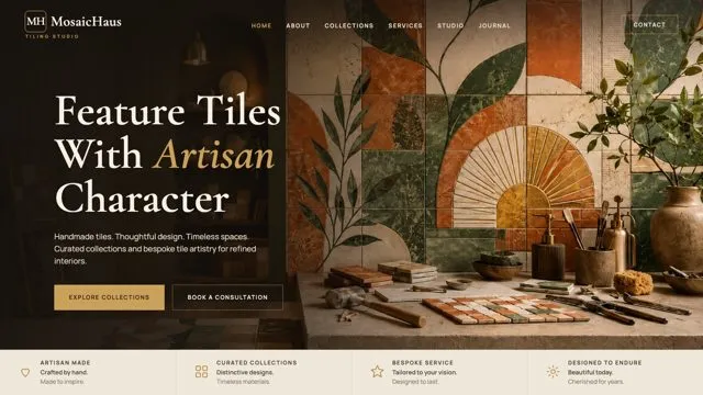 Feature Tiles With Artisan Character