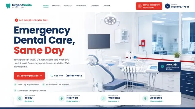 Emergency Dental Care, Same Day