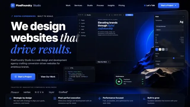 We design websites that drive results.