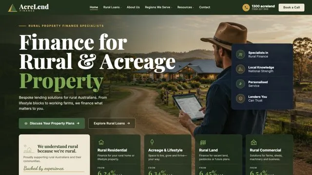 Finance for Rural & Acreage Property