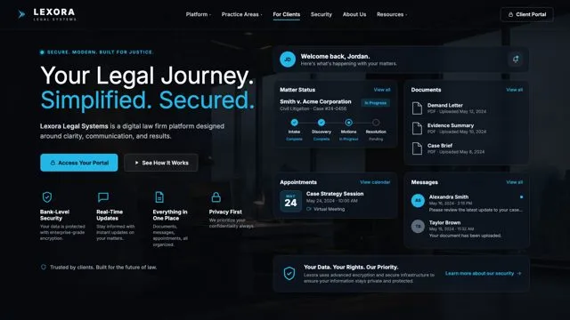Your Legal Journey. Simplified. Secured.