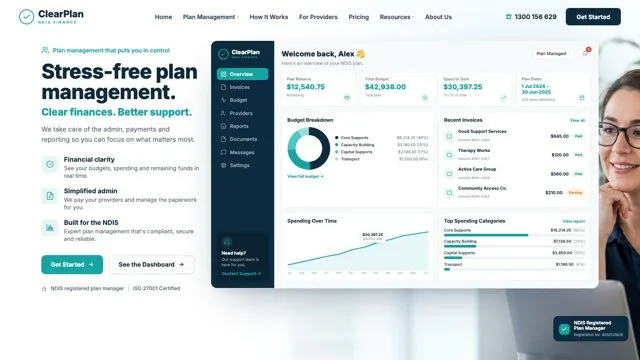 Stress-free plan management. Clear finances. Better support.