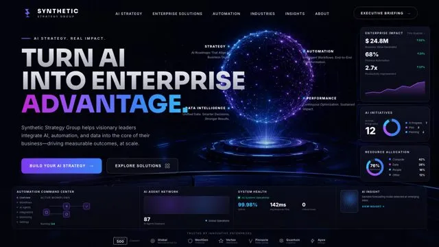 TURN AI INTO ENTERPRISE ADVANTAGE.