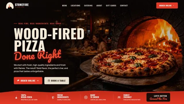 WOOD-FIRED PIZZA Done Right