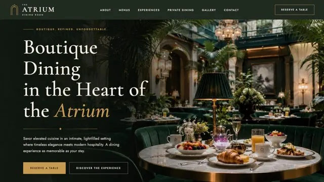 Boutique Dining in the Heart of the Atrium