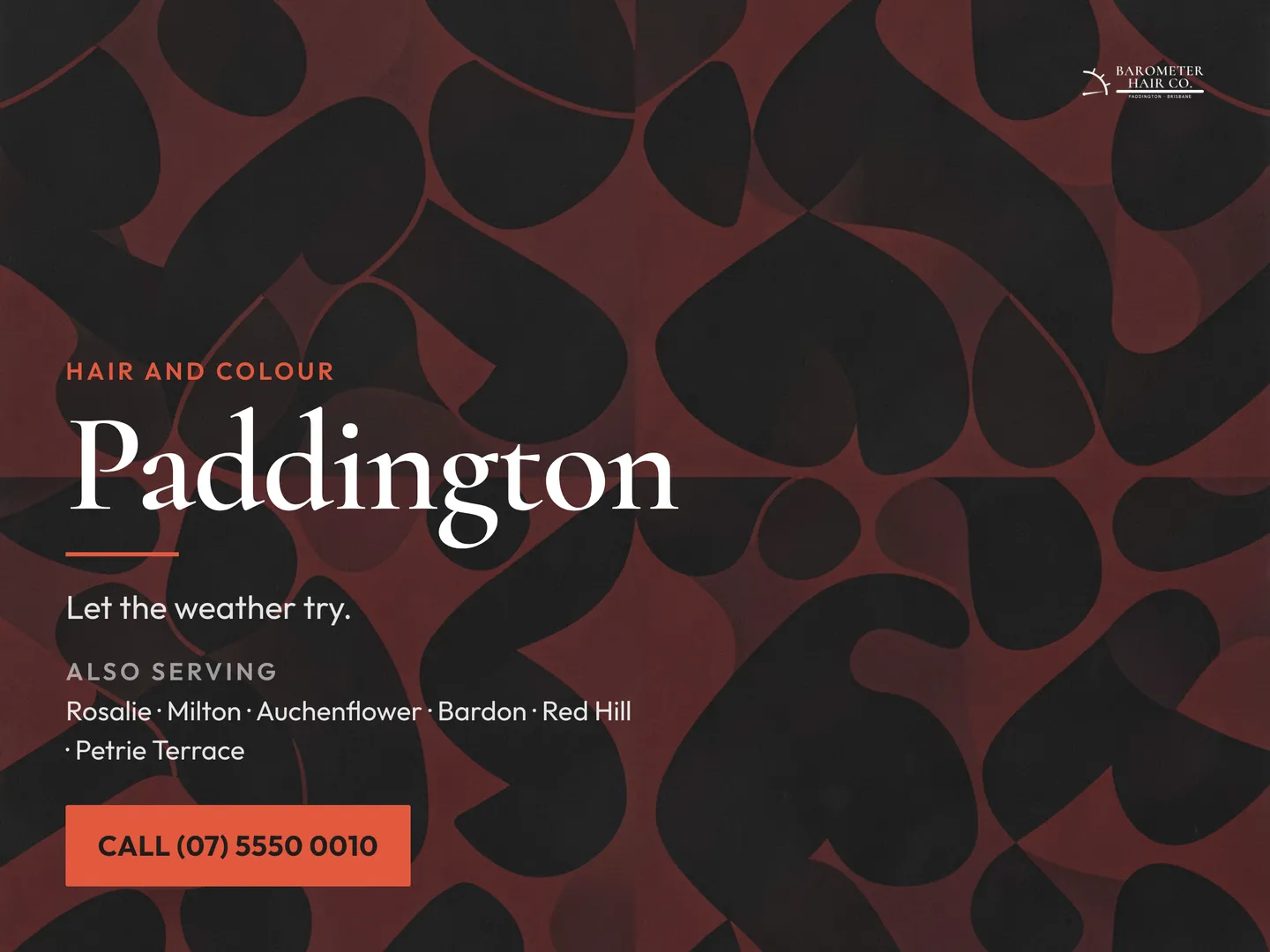 Barometer Hair Co. social post: Barometer Hair Co. cuts, colours and smooths hair around the weather it has to live in, so the finish you leave with is still recognisable a…