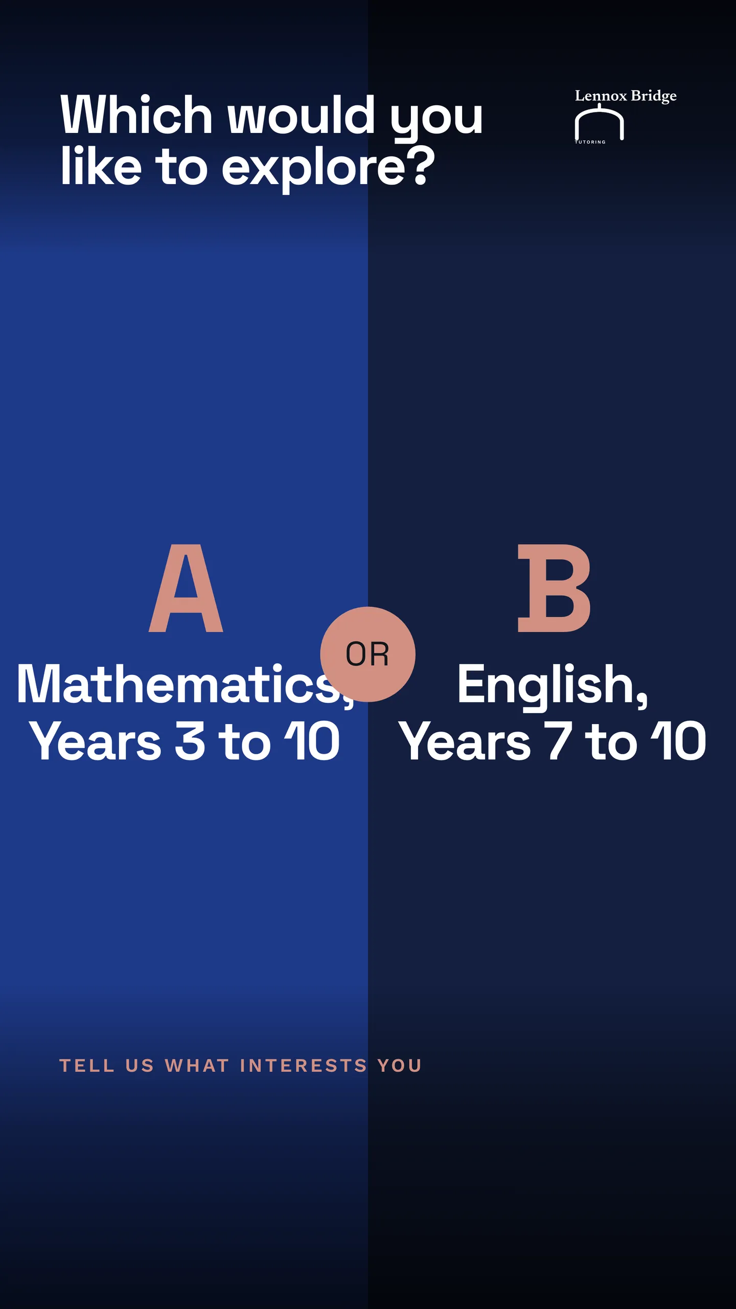 Lennox Bridge Tutoring social post: Mathematics, Years 3 to 10: Small-group mathematics from fractions to functions, taught with a ruler and grid paper before a calculator ever…