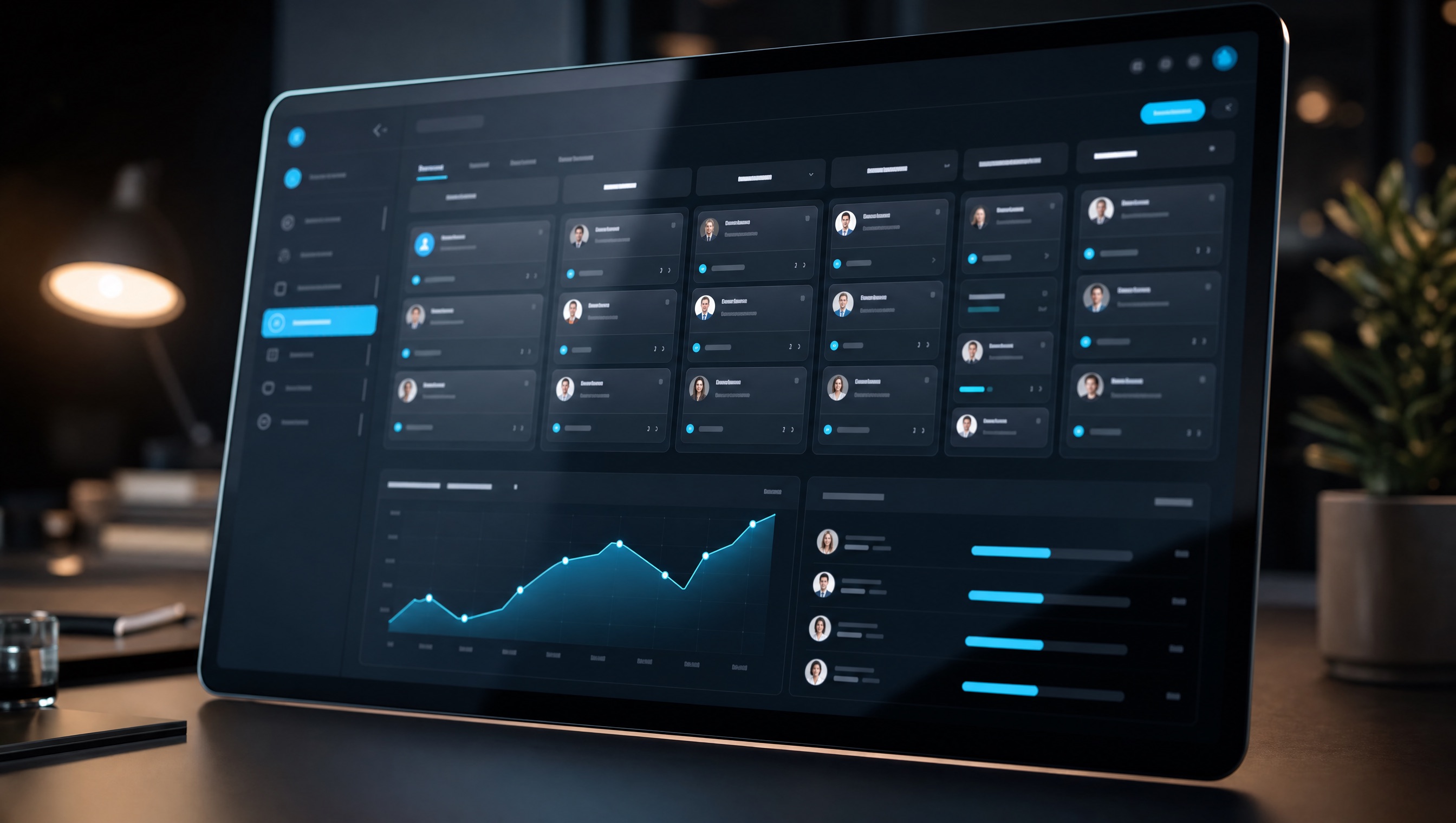 A live CRM dashboard showing connected pipeline, clean data and real-time reporting