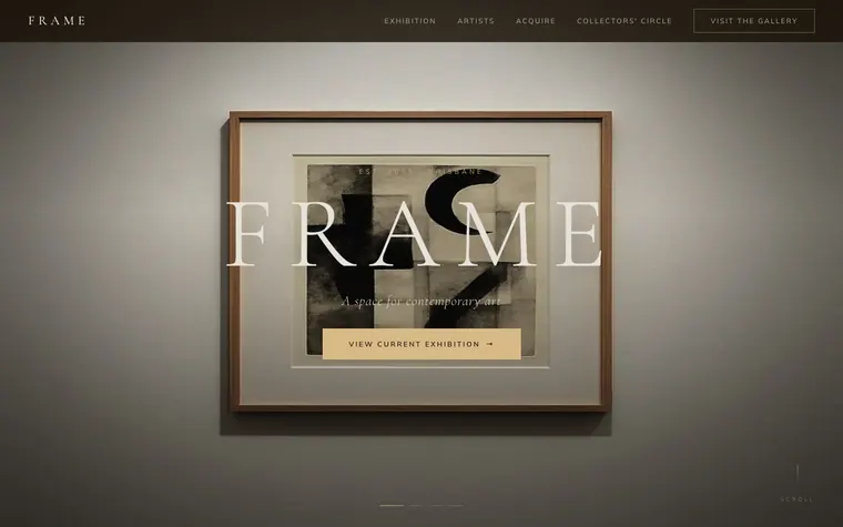 Fluid website template preview: Frame