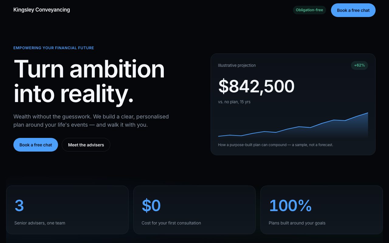 Professional Services template preview