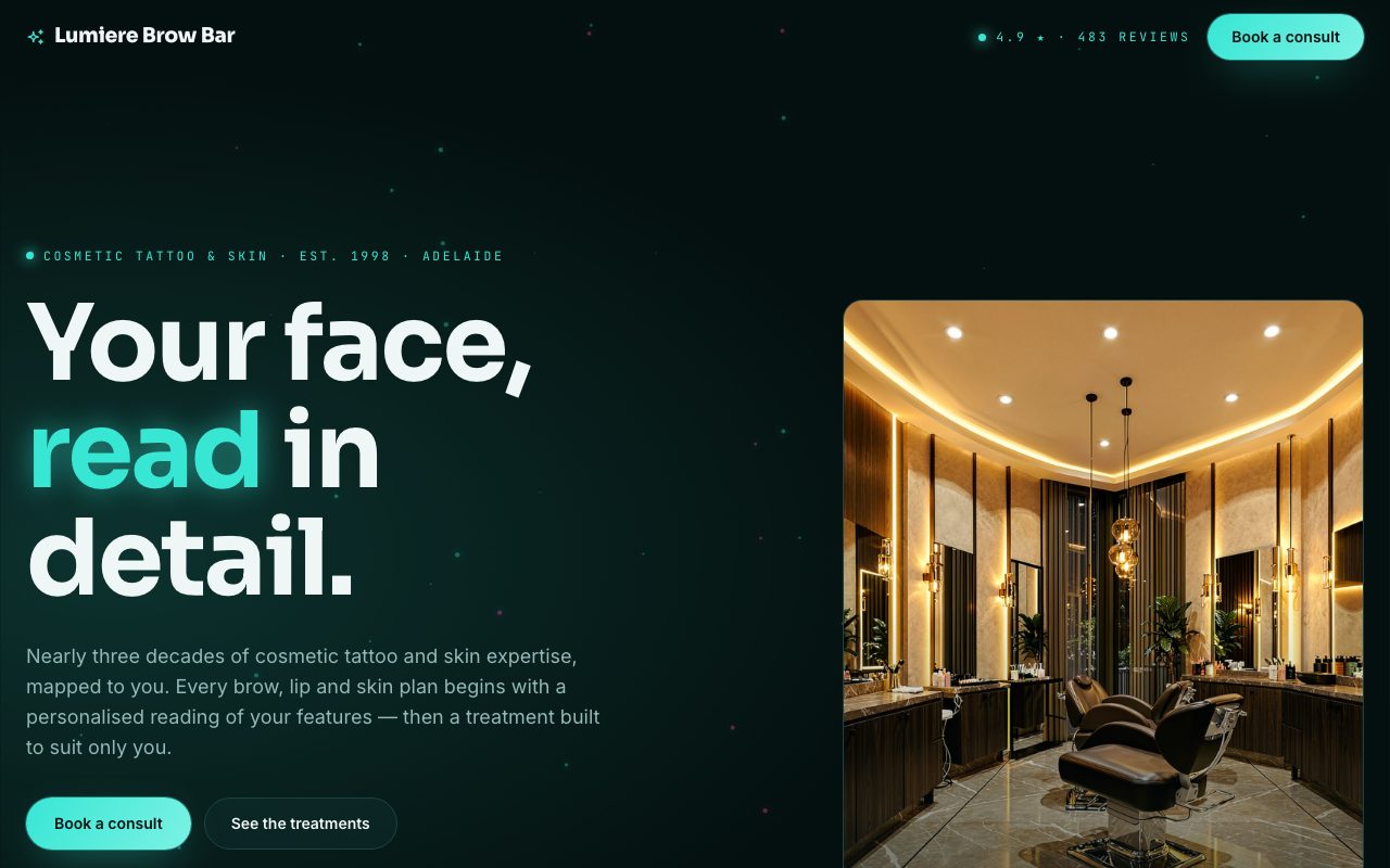 Beauty & Grooming template preview