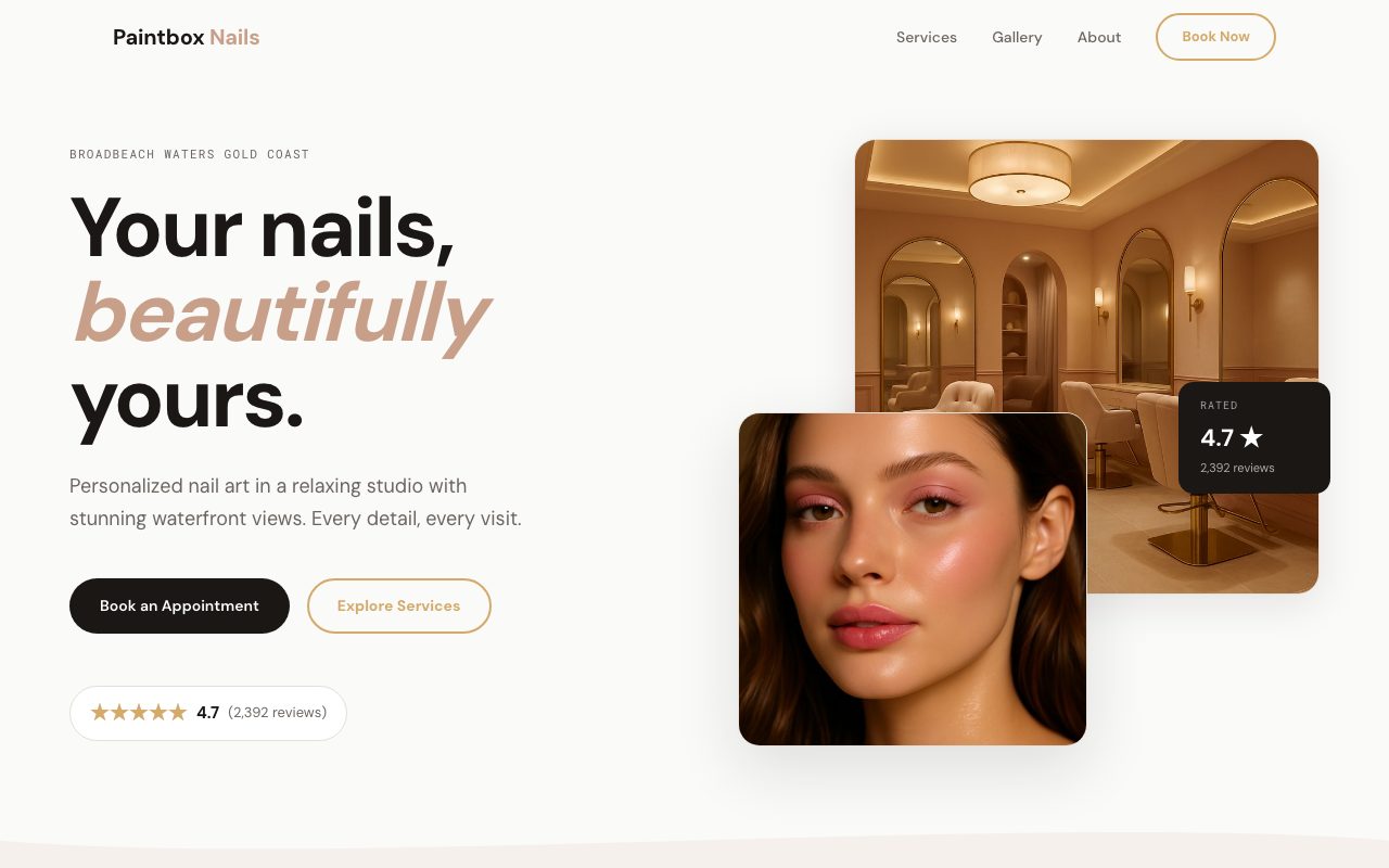 Beauty & Grooming template preview