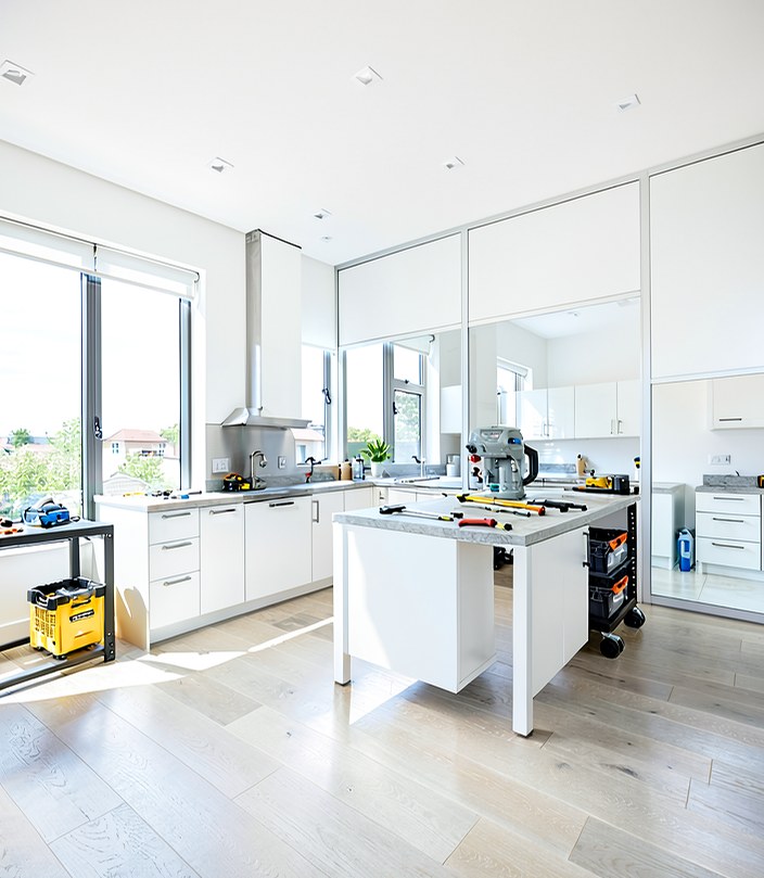Brightspark Builders technician on the job in Sydney