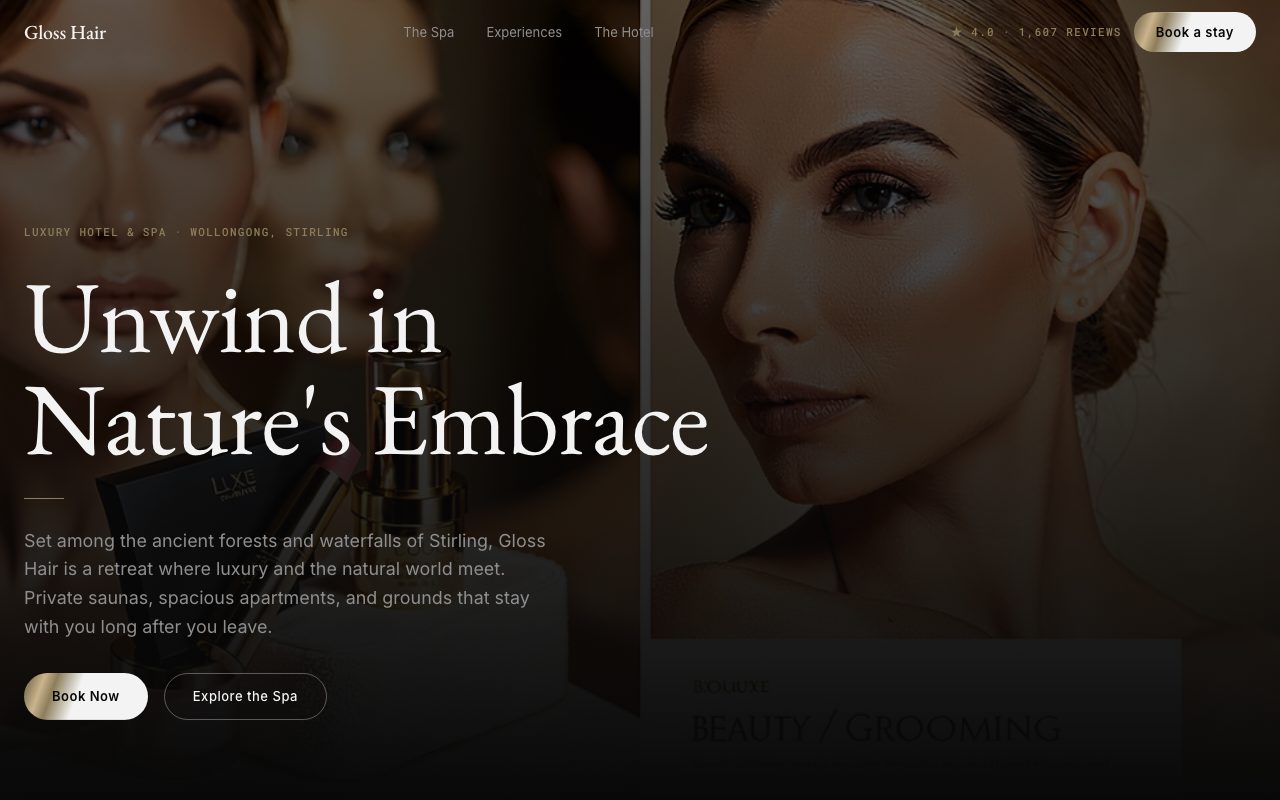 Beauty & Grooming template preview