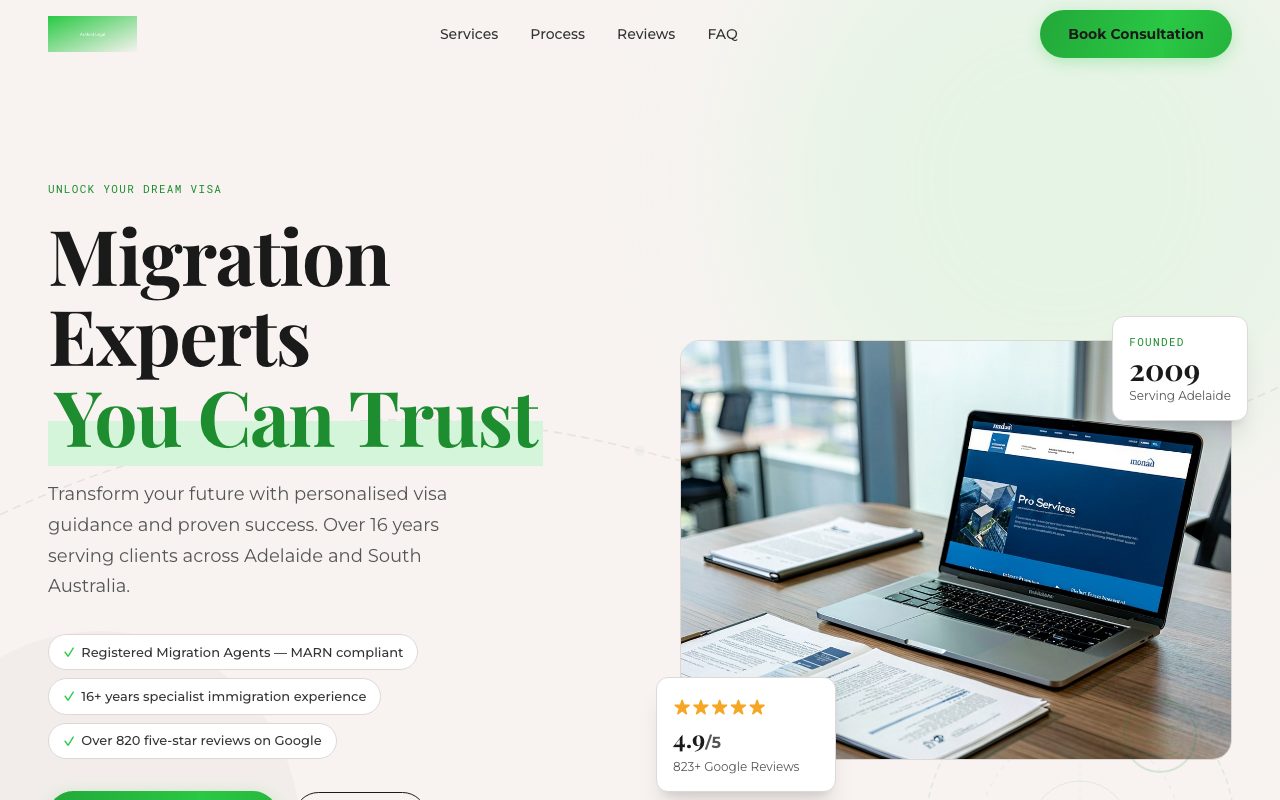 Professional Services template preview