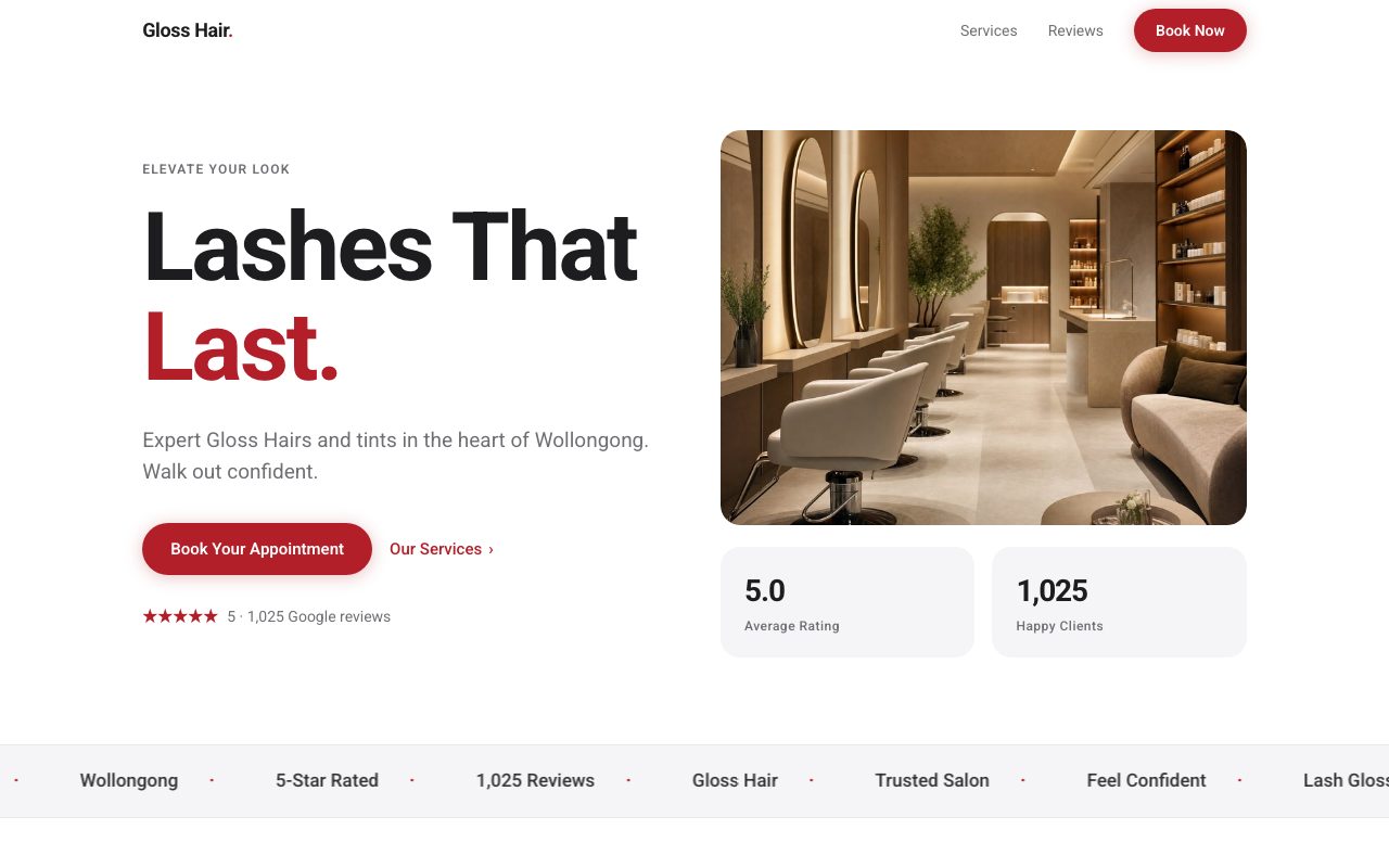 Beauty & Grooming template preview
