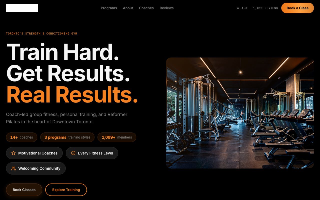 Fitness template preview