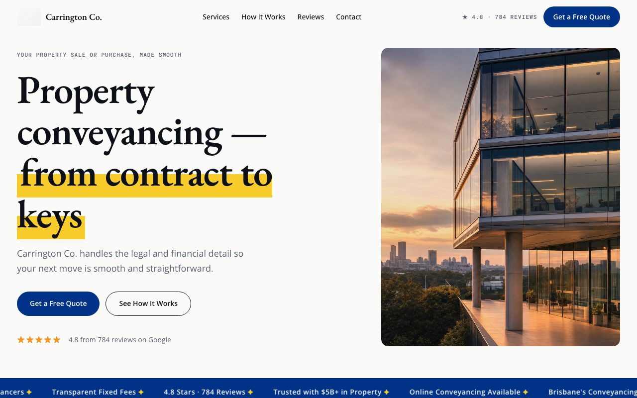 Professional Services template preview