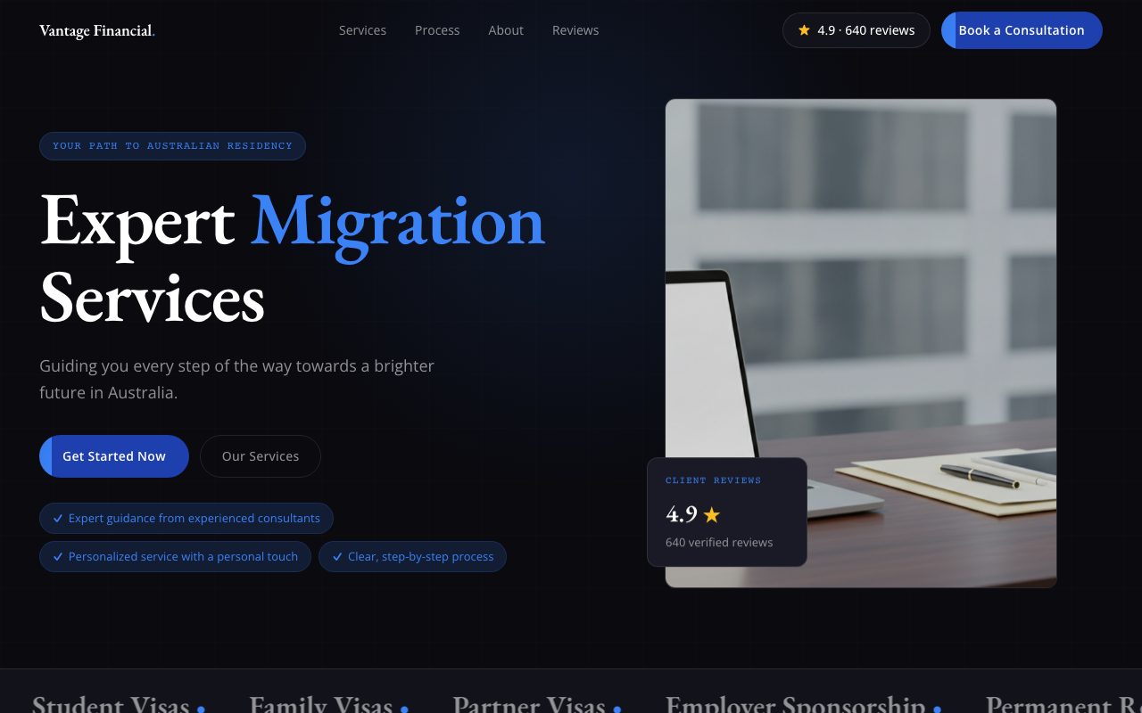 Professional Services template preview