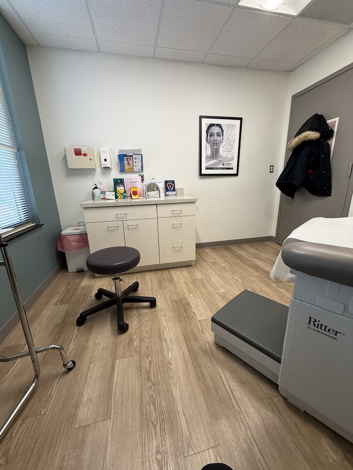 Modern dermatology clinic interior
