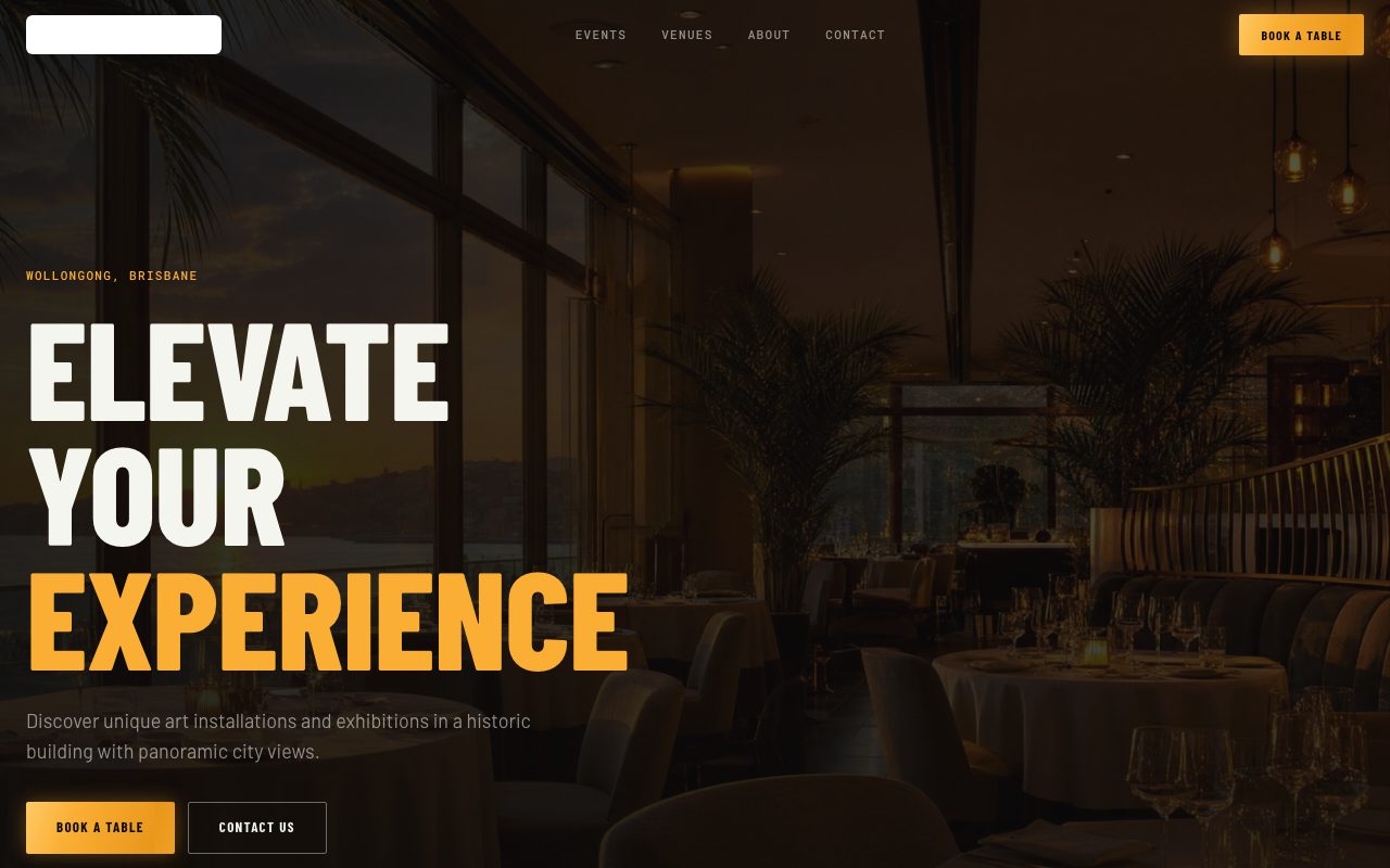 Hospitality template preview