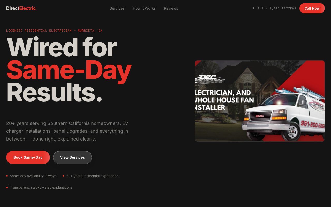 Trades & Construction template preview