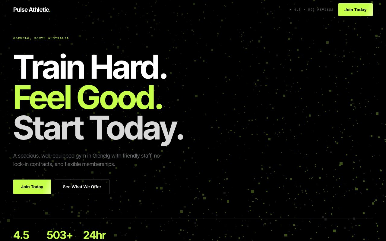 Fitness template preview